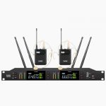 LAX UM620 一拖二真分集無線頭戴/領夾話筒